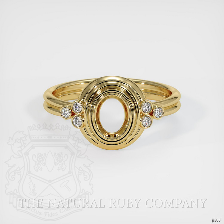 14K Yellow Gold Antique Style Ring Setting