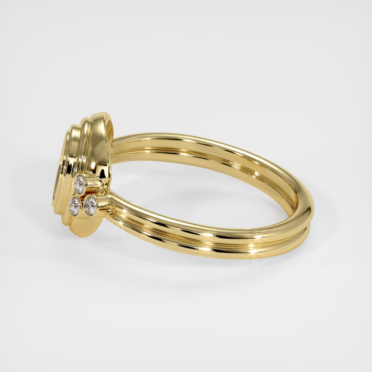 14K Yellow Gold Antique Style Ring Setting
