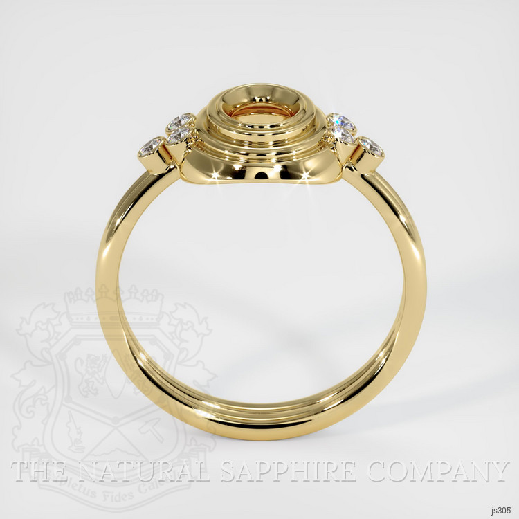 14K Yellow Gold Antique Style Ring Setting