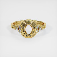 18K Yellow Gold Antique Style Ring Setting Image
