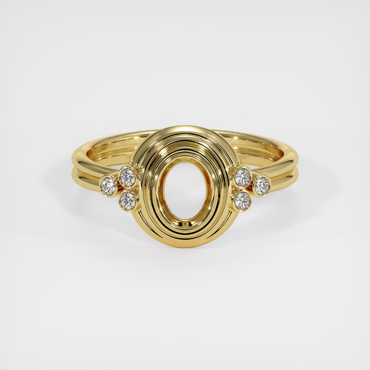 18K Yellow Gold Antique Style Ring Setting