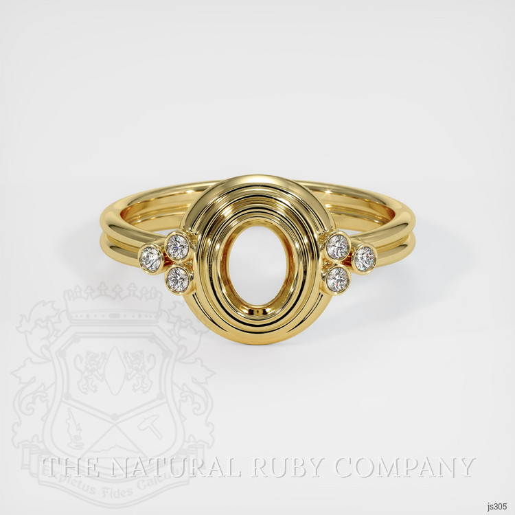 18K Yellow Gold Antique Style Ring Setting