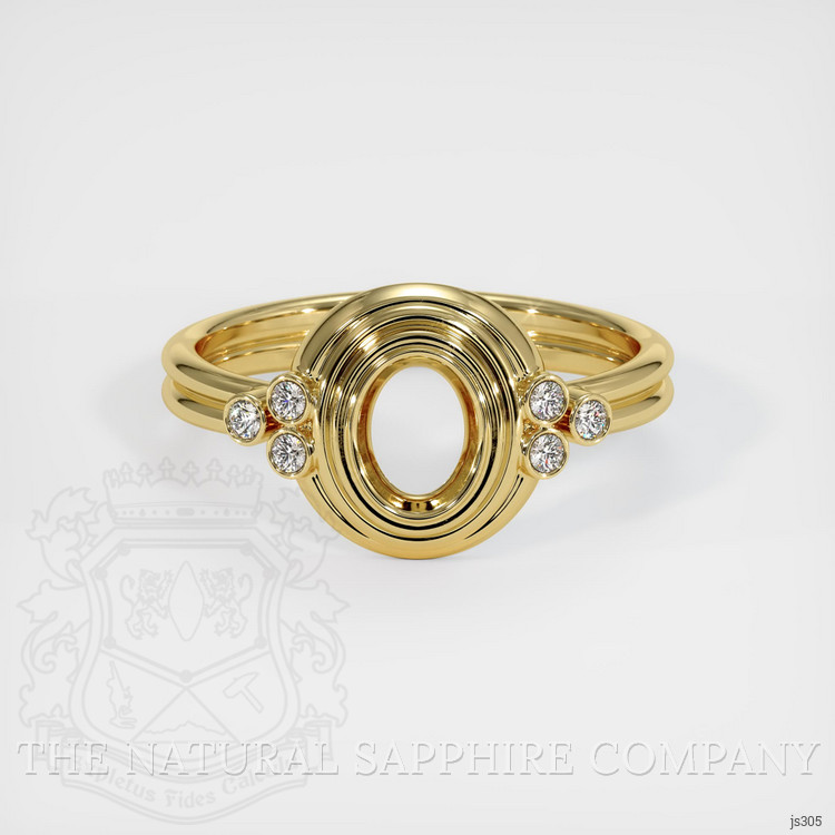 18K Yellow Gold Antique Style Ring Setting