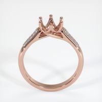 14K Rose Gold Pave Ring Setting Image