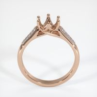 18K Rose Gold Pave Ring Setting Image