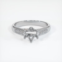 Silver Pave Ring Setting Image