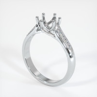 10K White Gold Pave Ring Setting Video