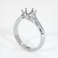 14K White Gold Pave Ring Setting Video