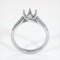 14K White Gold Pave Ring Setting Image