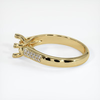 10K Yellow Gold Pave Ring Setting Image