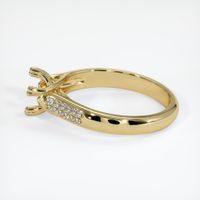 14K Yellow Gold Pave Ring Setting Image