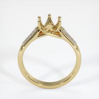 14K Yellow Gold Pave Ring Setting Image