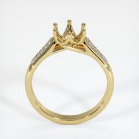 18K Yellow Gold Pave Ring Setting Image