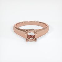 14K Rose Gold Solitaire Ring Setting Image