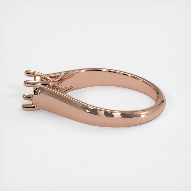 14K Rose Gold Solitaire Ring Setting