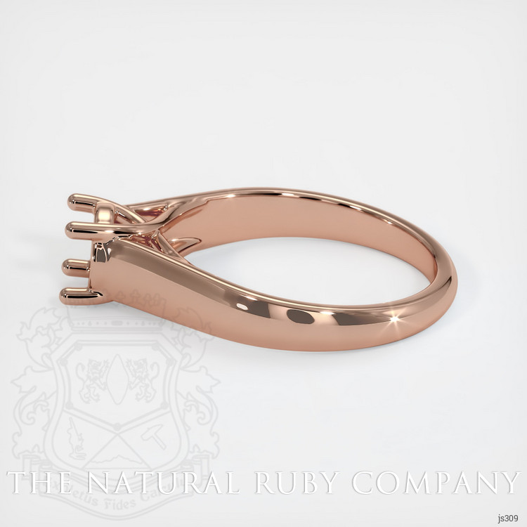14K Rose Gold Solitaire Ring Setting