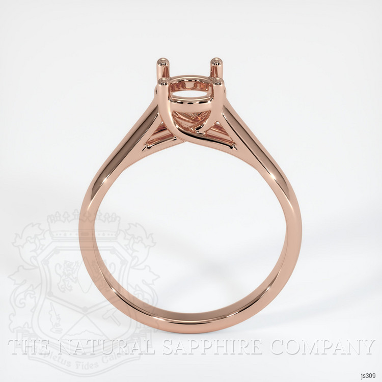 14K Rose Gold Solitaire Ring Setting
