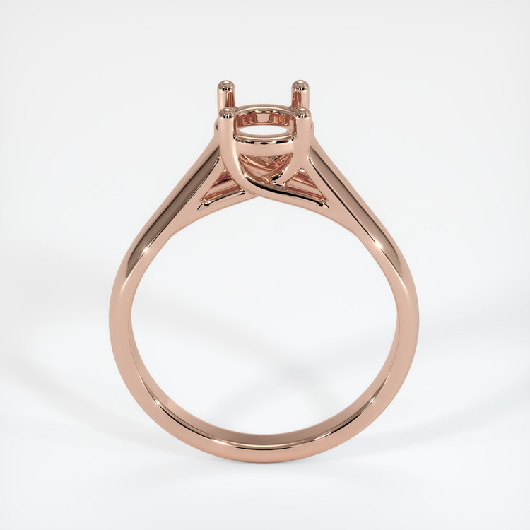 14K Rose Gold Solitaire Ring Setting