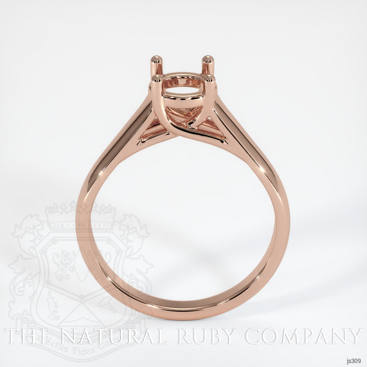 14K Rose Gold Solitaire Ring Setting