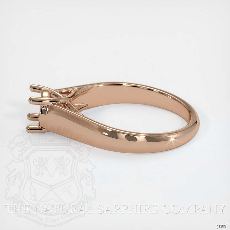 18K Rose Gold Solitaire Ring Setting
