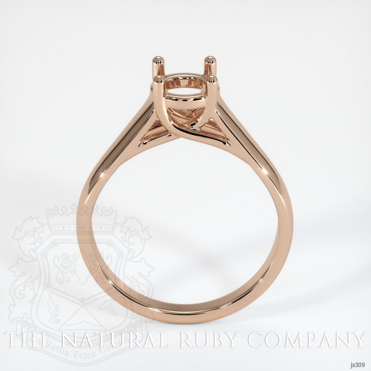 18K Rose Gold Solitaire Ring Setting