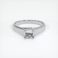 10K White Gold Solitaire Ring Setting Image