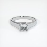 14K White Gold Solitaire Ring Setting Image
