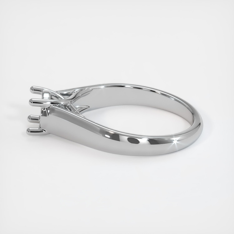14K White Gold Solitaire Ring Setting