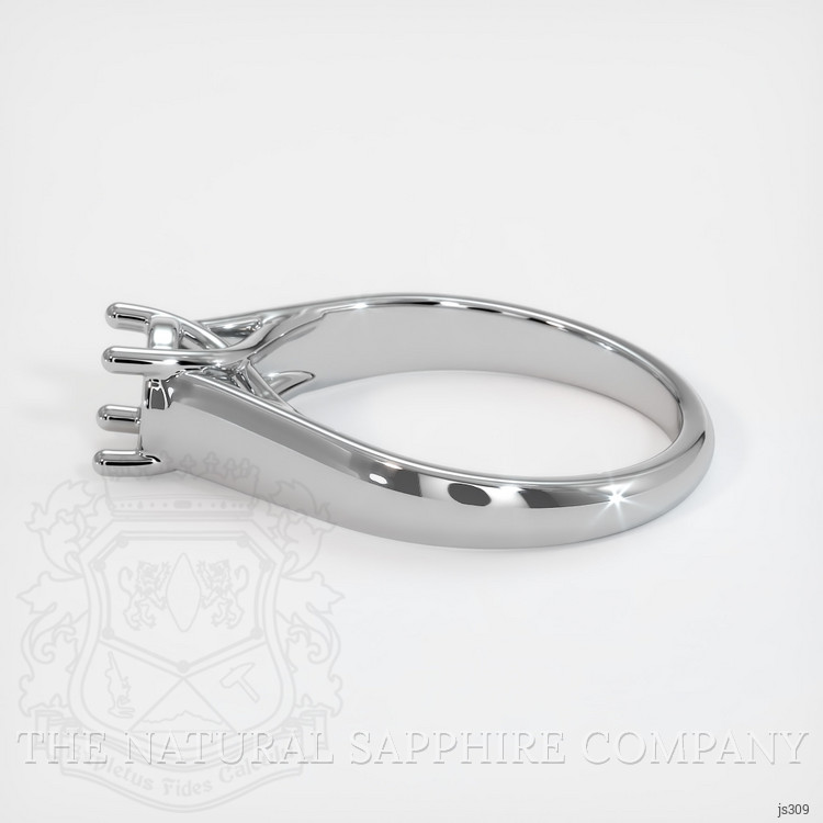 14K White Gold Solitaire Ring Setting