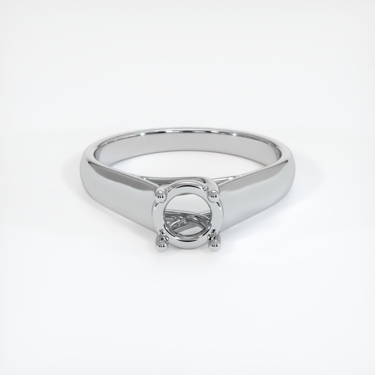 18K White Gold Solitaire Ring Setting