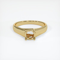 10K Yellow Gold Solitaire Ring Setting Image