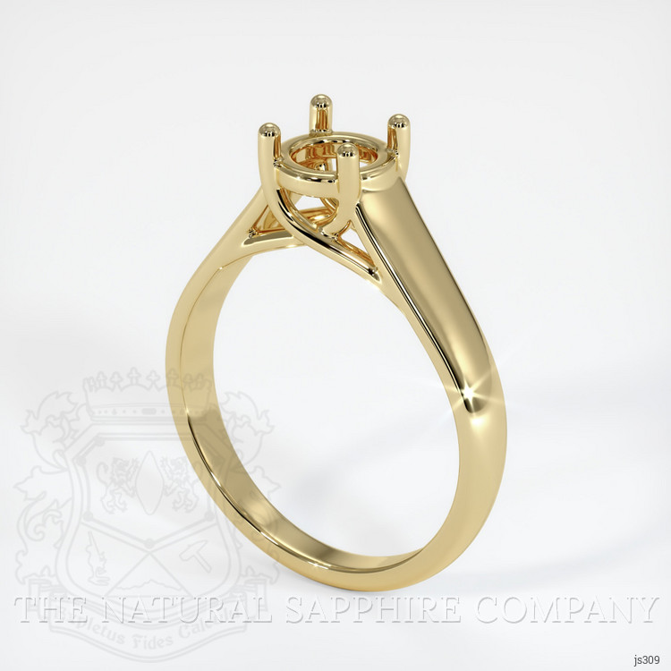 14K Yellow Gold Solitaire Ring Setting