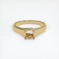 14K Yellow Gold Solitaire Ring Setting Image