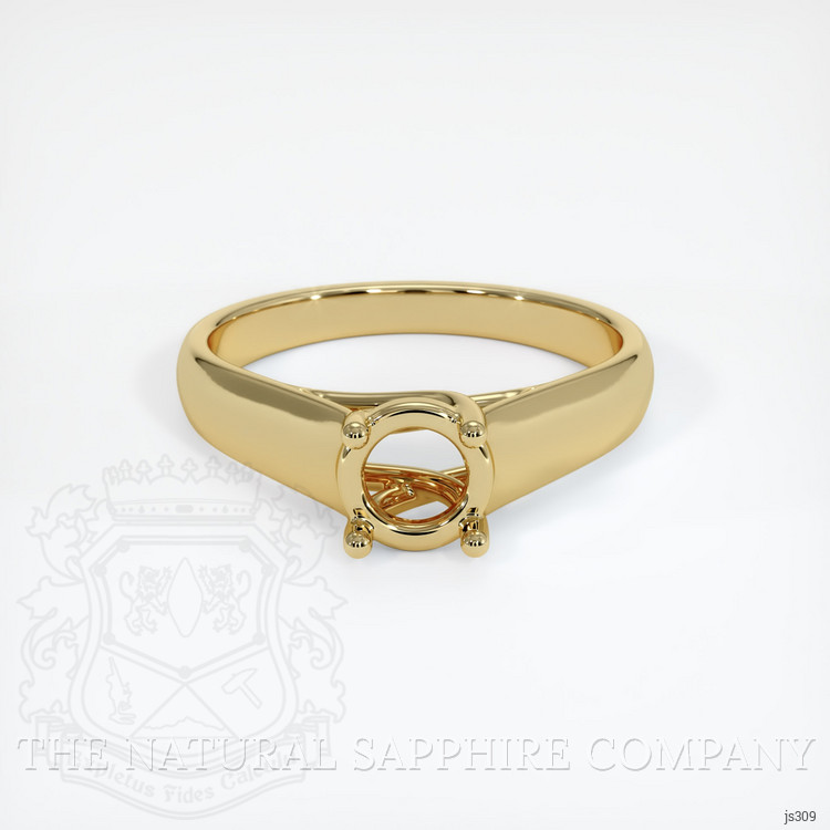 14K Yellow Gold Solitaire Ring Setting