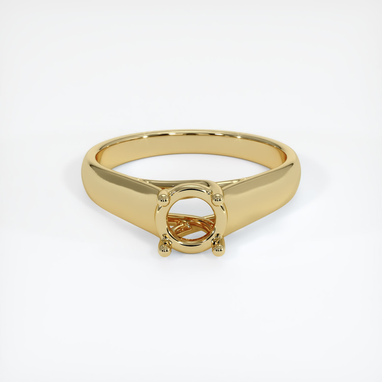 14K Yellow Gold Solitaire Ring Setting