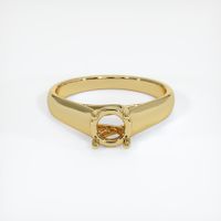 18K Yellow Gold Solitaire Ring Setting Image