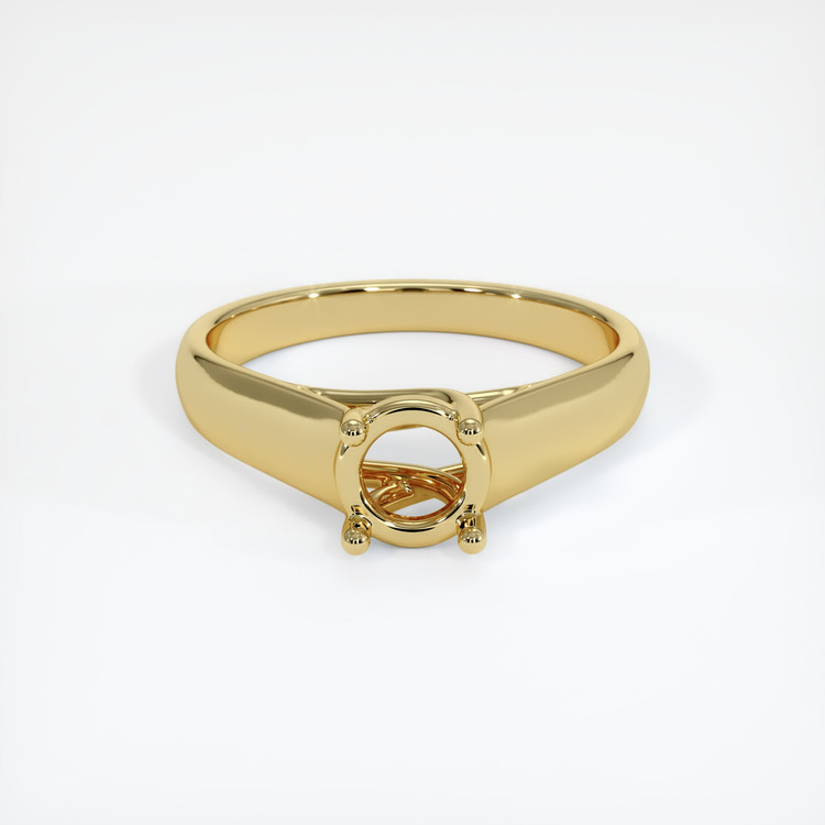 18K Yellow Gold Solitaire Ring Setting