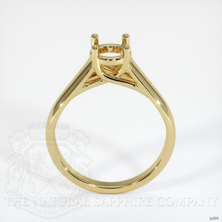 18K Yellow Gold Solitaire Ring Setting