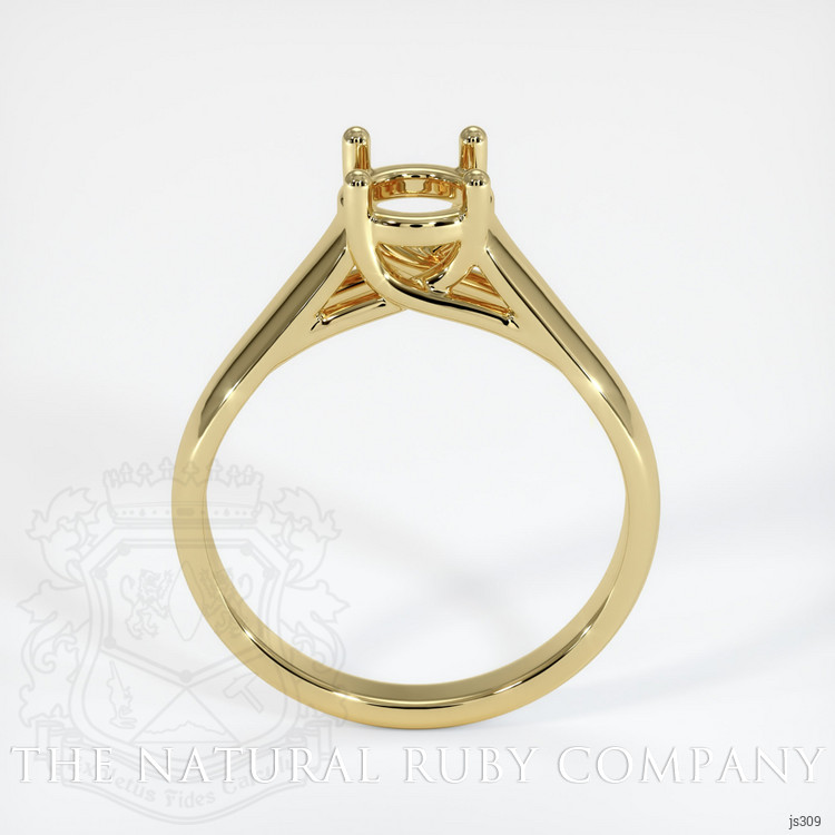 18K Yellow Gold Solitaire Ring Setting