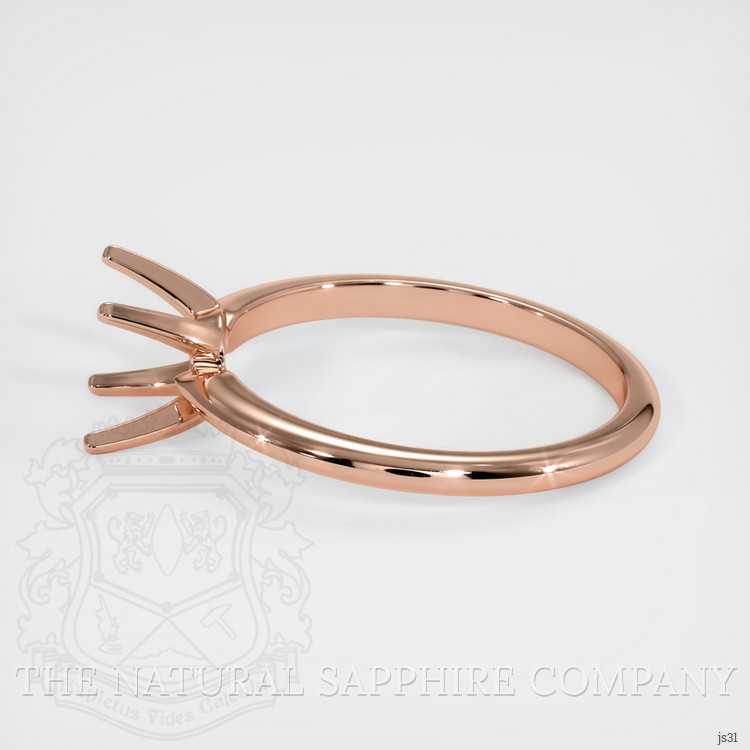 14K Rose Gold Solitaire Ring Setting