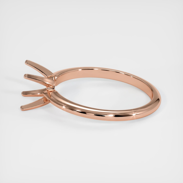 14K Rose Gold Solitaire Ring Setting