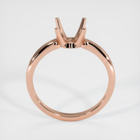 14K Rose Gold Solitaire Ring Setting Image