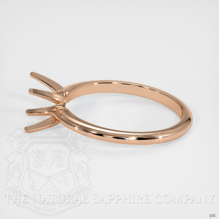 18K Rose Gold Solitaire Ring Setting