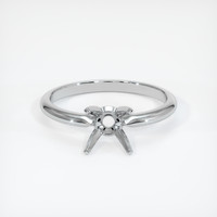 Silver Solitaire Ring Setting Image