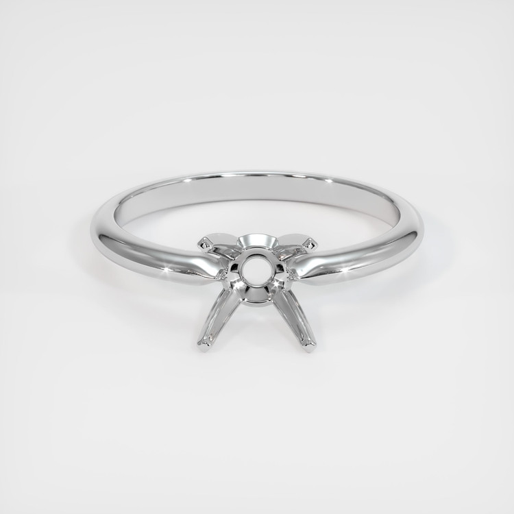 10K White Gold Solitaire Ring Setting