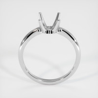 10K White Gold Solitaire Ring Setting Image