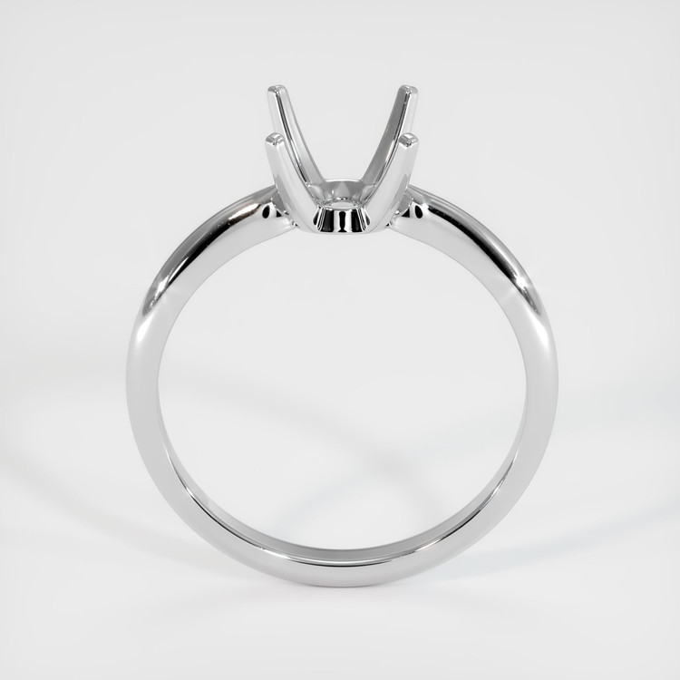 10K White Gold Solitaire Ring Setting