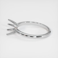 14K White Gold Solitaire Ring Setting Image