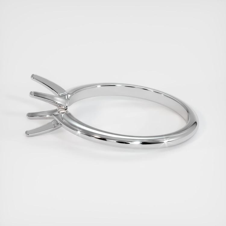 14K White Gold Solitaire Ring Setting