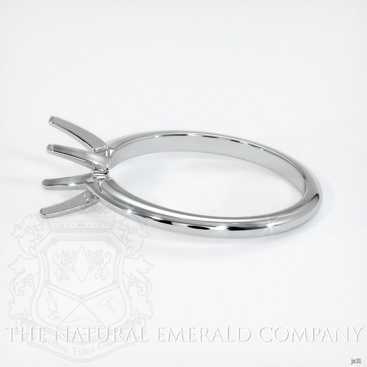 18K White Gold Solitaire Ring Setting